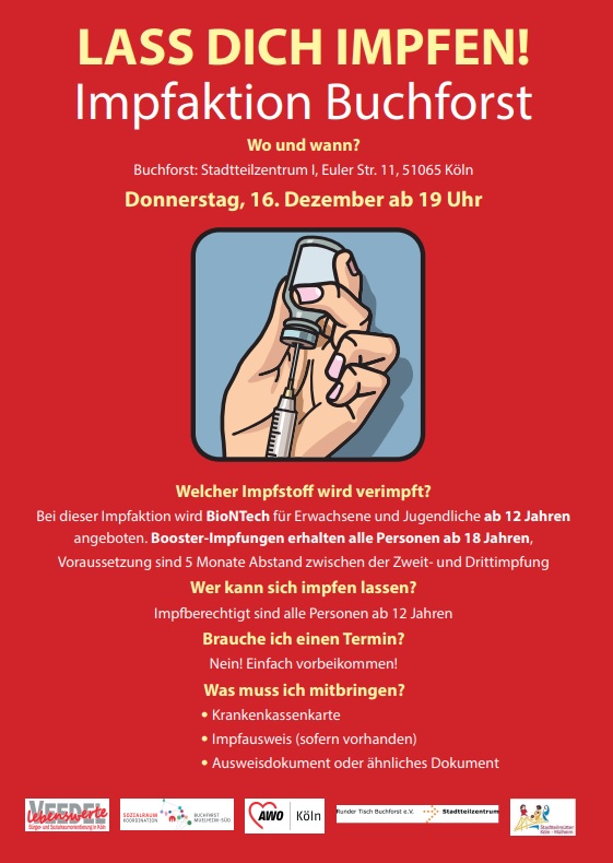 Impfaktion in Buchforst - Trude-Herr-Gesamtschule Köln-Mülheim - THG
